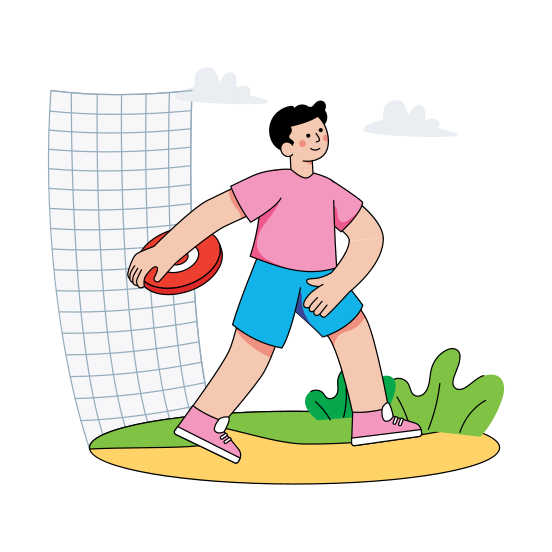 Discus Throw, Discus Player, Sports, Outdoor Game, Athlete , illustration