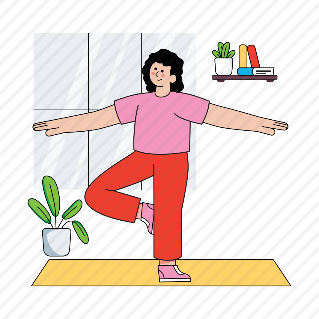 Doing Yoga, Meditation, Mental Relaxation, Fitness, Workout, preview