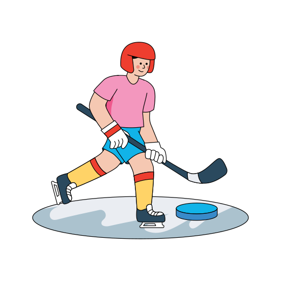 Hockey Player, Game, Sports, Sports Tool, Sports Equipment, illustration