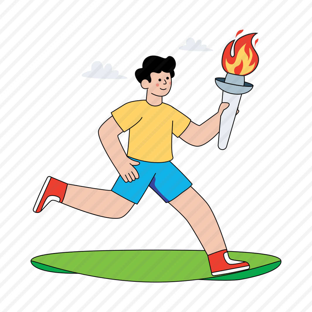 Olympic Torch, Firelamp, Flaming Torch, Antique Torch, Burning Torch , preview