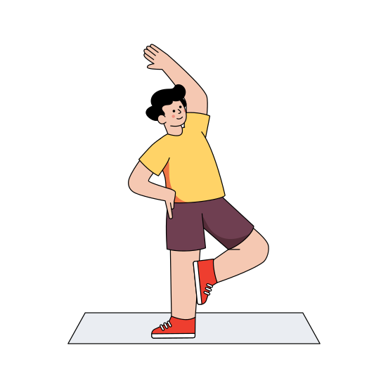 Stretching Exercise, Workout, Fitness, Gymnast, Athlete, illustration