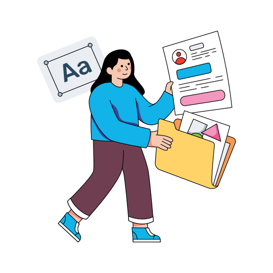 Designer Portfolio, Binder, Document, Doc, Archive , illustration
