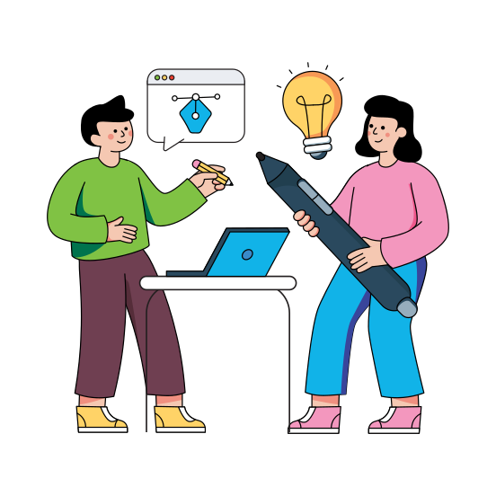 Designer Team, Project Working, Creative Team, Innovative Team, Designer Group , illustration