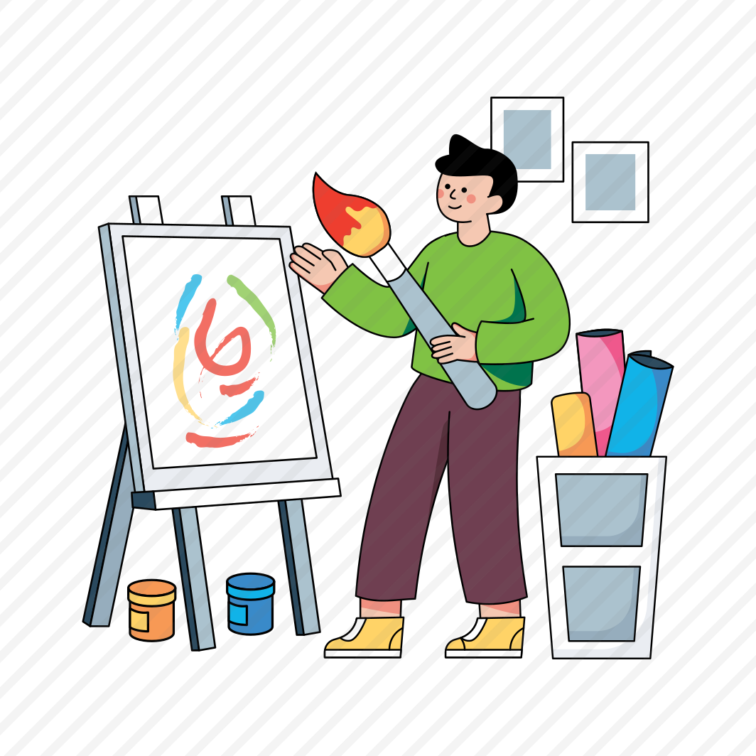 Painter, Canvas, Artboard, Easel Board, Artwork , preview