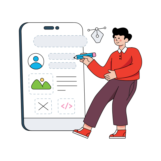 Ui Ux Designer, Mobile Ui, Mobile Ux, User Interface, User Experience, illustration