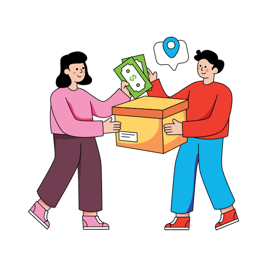 Cash On Delivery, Cod, Parcel Payment, Package Payment, Logistic Payment, illustration