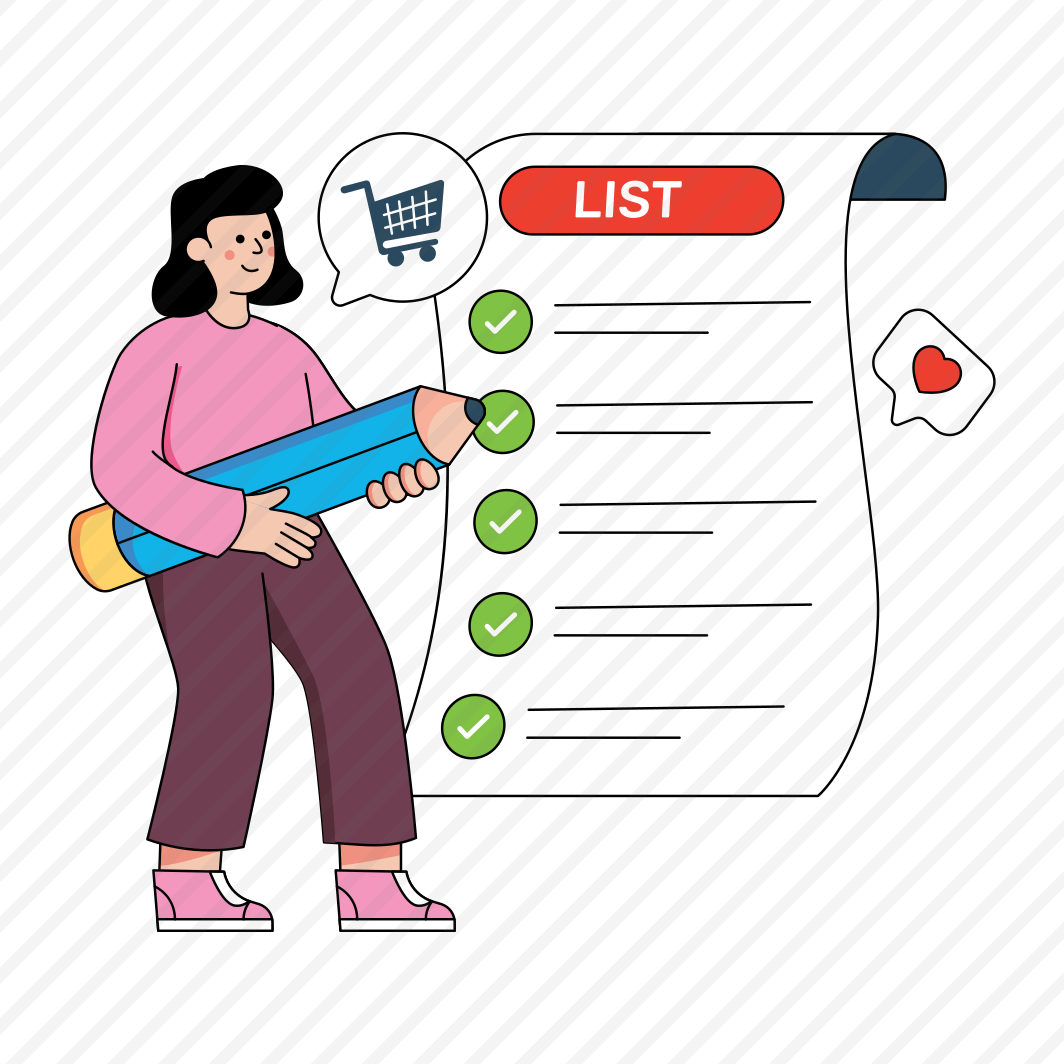 Checklist, Shopping List, Task List, Todo, Agenda, preview