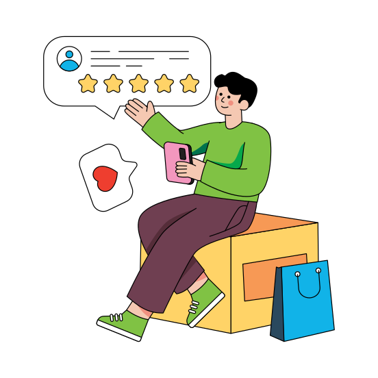 Customer Ratings, Customer Reviews, Custom Ranking, Customer Feedback, Customer Response, illustration