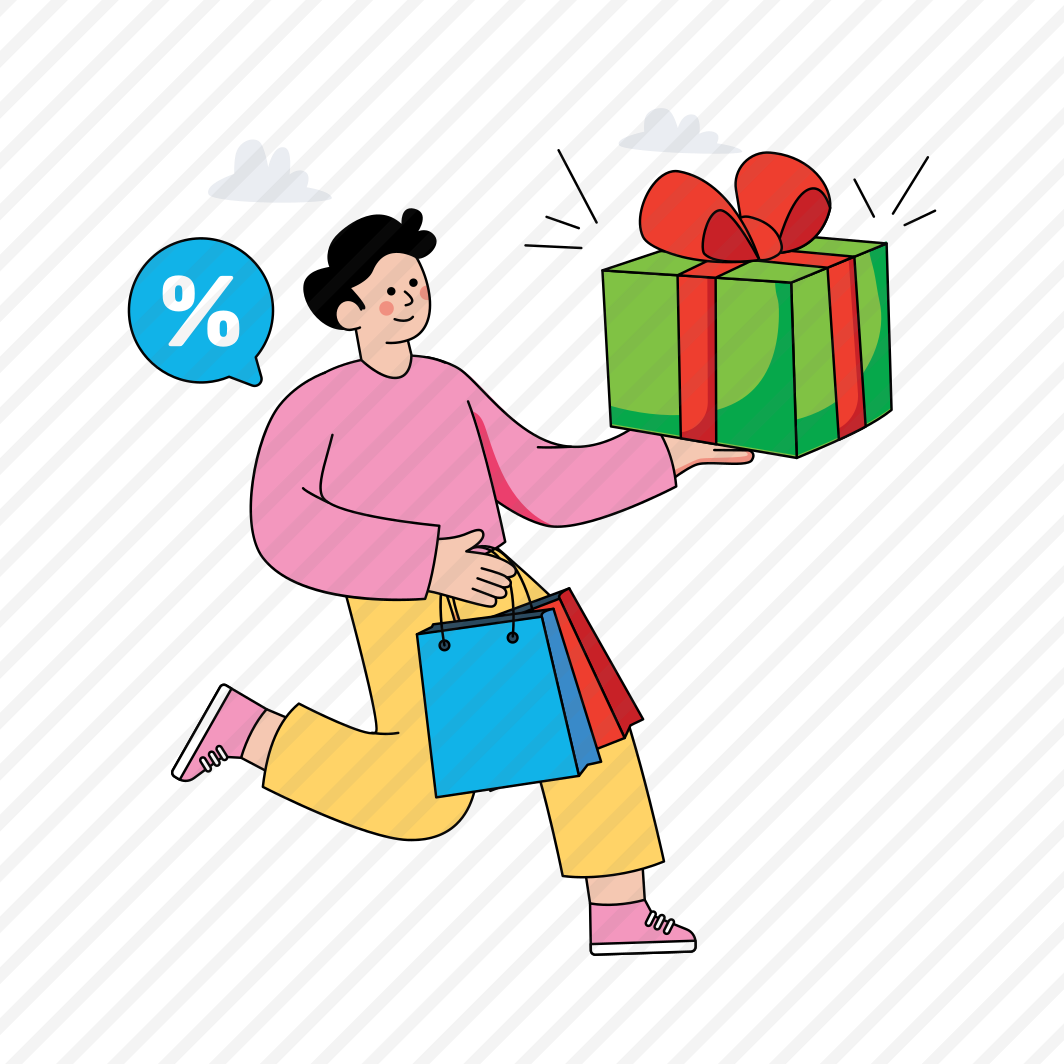 Customer Reward, Customer Bonus, Loyalty Program, Shopping Gift, Receiving Present, preview