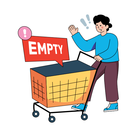 Handcart, Pushcart, Empty Cart, Shopping Cart, Commerce, illustration