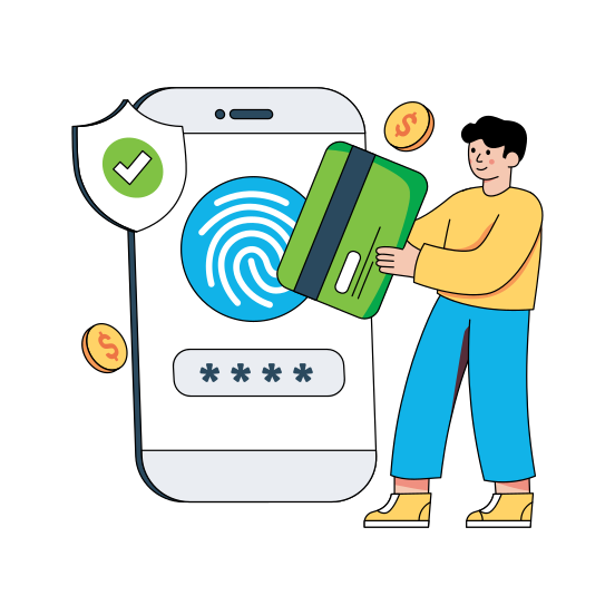 Mobile Card Payment, Online Payment, E Payment, Ecommerce, Secure Payment, illustration