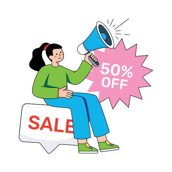 Sale Announcement, Sale Promotion, Shopping Sale, Shopping Promotion, Shopping Campaign , illustration