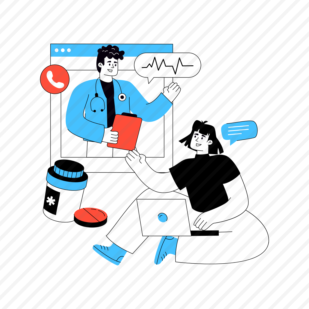 Doctor Consultation, Doctor Talking, Doctor Discussion, Communication, Negotiation,,icons preview