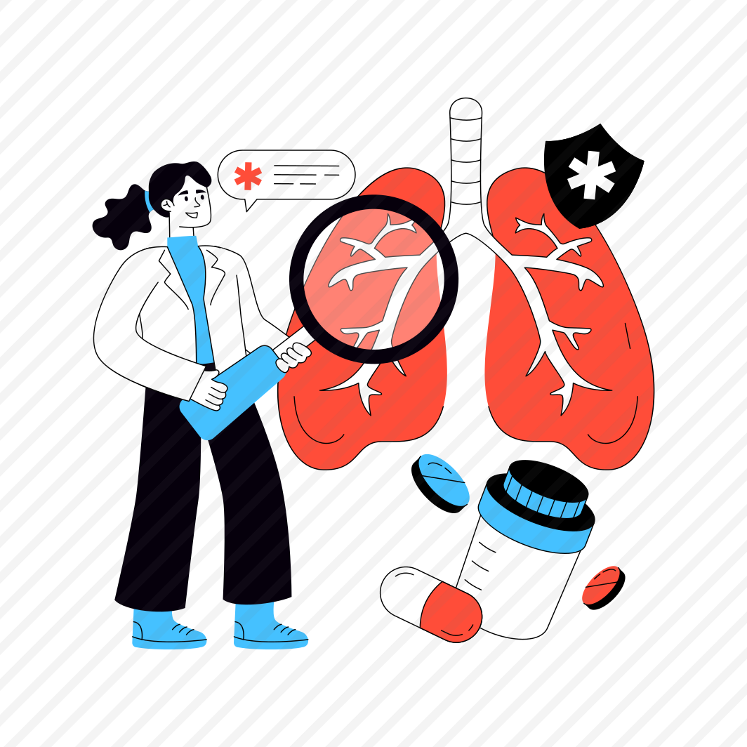 Lungs Analysis, Respiratory Organ, Human Organ, Internal Anatomy, Biology, preview