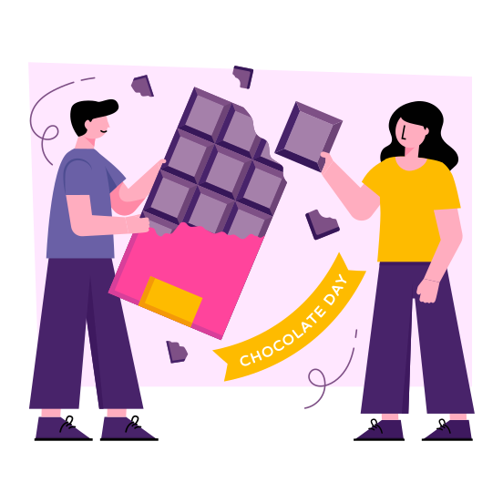 Chocolate Day, Happy Chocolate Day, World Chocolate Day, Event Celebration, Global Event Day, illustration