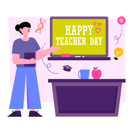 Happy Teacher Day, World Teacher Day, International Teacher Day, Event Celebration, Global Event Day, illustration