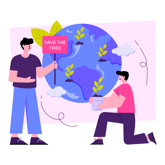 Save The Tree, International Trees Day, Happy Plantation Day, Event Celebration, Global Event Day, illustration
