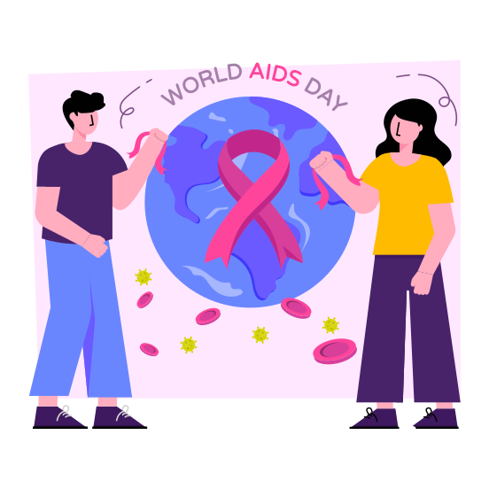 World Aids Day, International Aids Day, Aids Awareness Day, Event Celebration, Global Awareness Day, illustration