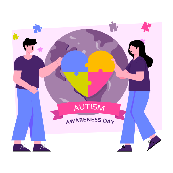 World Autism Day, Event Celebration, Global Event Day, Autism Awareness, Asd Awareness , illustration