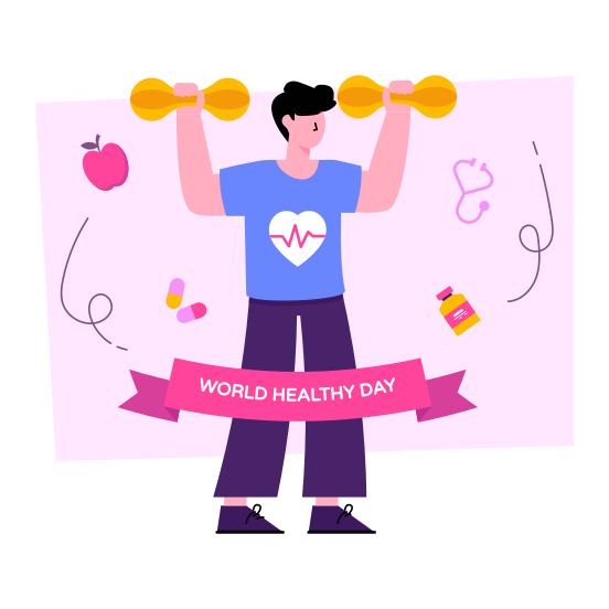 World Health Day, Event Celebration, Global Event Day, International Health Day, Happy Health Day, illustration