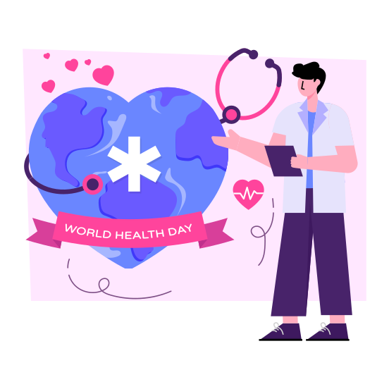 World Healthcare Day, International Health Day, Event Celebration, Global Event Day, Healthcare Awareness , illustration