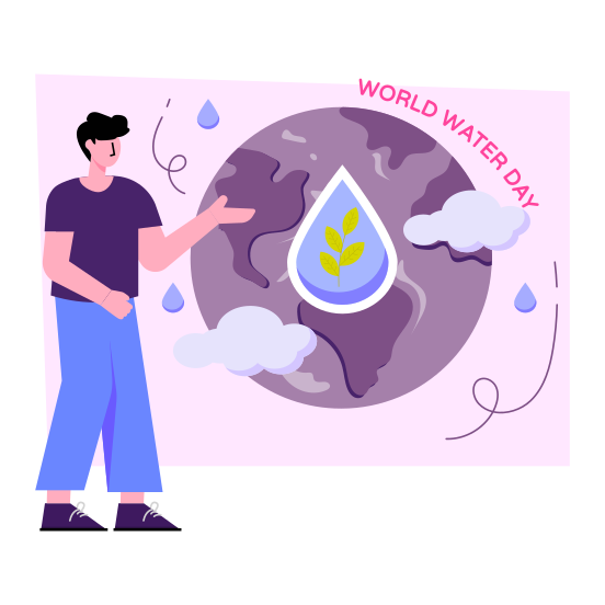 World Water Day, Event Celebration, Global Event Day, International Water Day, Water Day Awareness , illustration