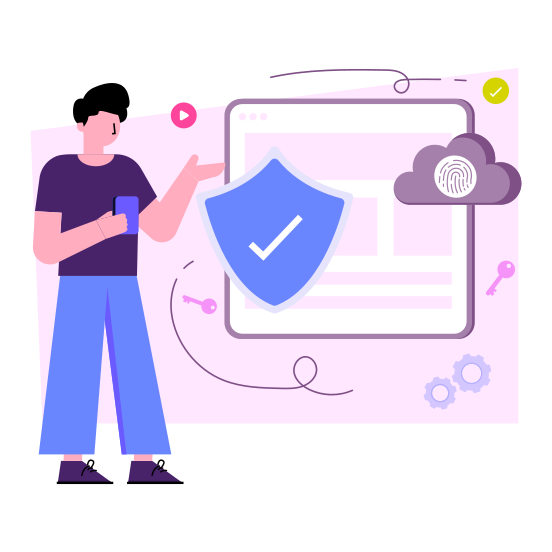 Cloud Security, Cloud Protections, Secure Cloud, Cloud Safety, Cloud Encryption , illustration