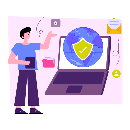 Global Security, Global Protection, Worldwide Security, Worldwide Protection, Global Safety , illustration