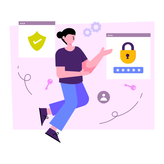 Web Security, Web Protection, Web Safety, Secure Website, Secure Webpages , illustration