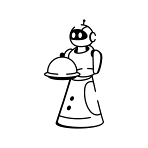 Waiter Robot icon