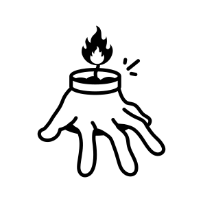 Hand Candle icon