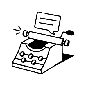 Typewriter icon