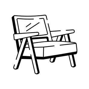 Wooden Armchair icon