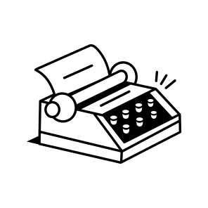 Typewriter icon