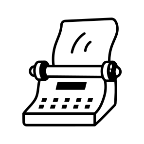 Typewriter icon