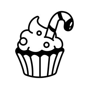 Christmas Cupcake icon