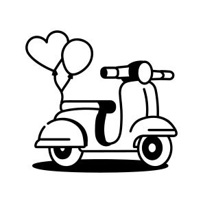 Decorated Scooter icon