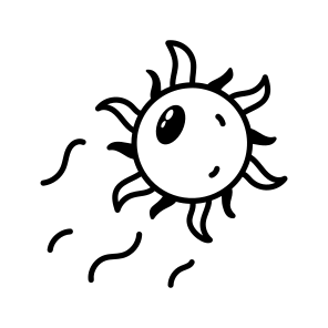 Sun Radiation icon