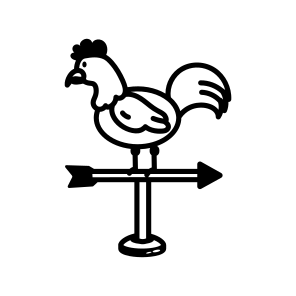 Weathercock icon