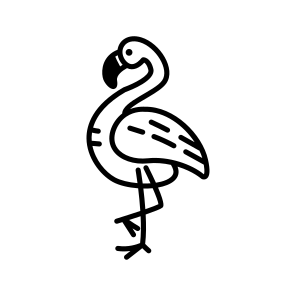 Flamingo Standing icon