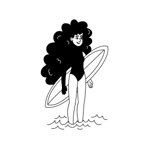 Female Surfer icon