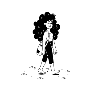 Walking Girl icon