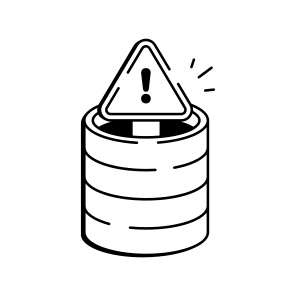 Database Warning icon