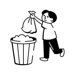 Throwing Trash icon