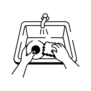 Washing Dishes icon