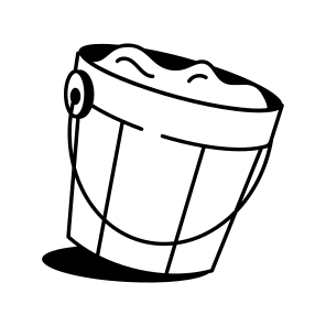 Wooden Bucket icon