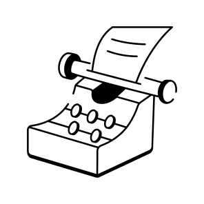 Typewriter icon