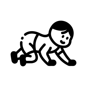 Baby Crawling icon