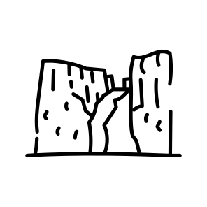 Cliff icon