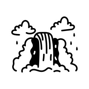 Waterfall icon